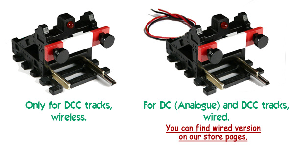 DCC Wireless HO//OO Scale Buffer Stop w//Light